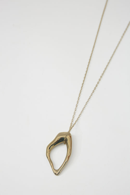 spate long necklace / gold