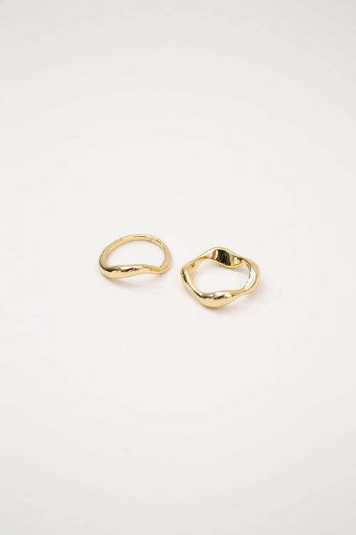 spate ring set / gold