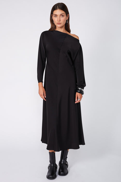 spatial dress / black