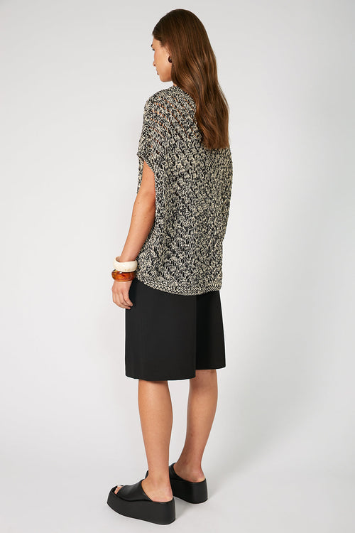 sphere sweater / black|natural