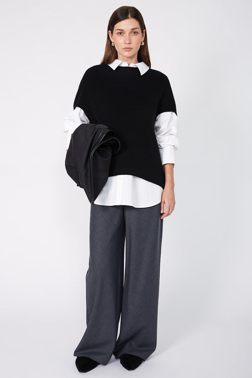 sphere sweater / black