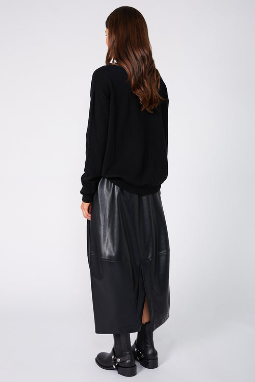 spin skirt / black
