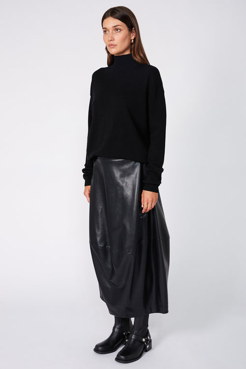 spin skirt / black