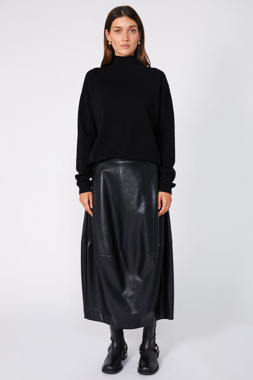 spin skirt / black
