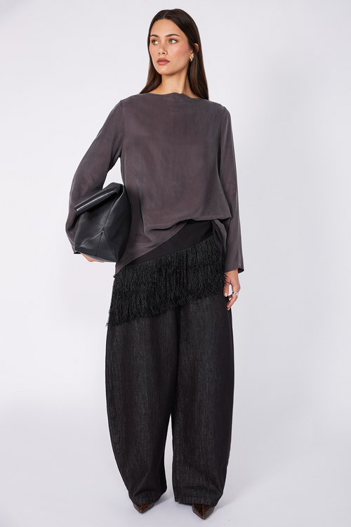 split top / Dark Mushroom