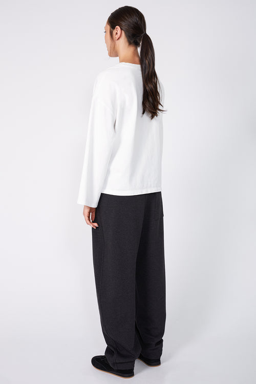 stride pant / dark charcoal marle