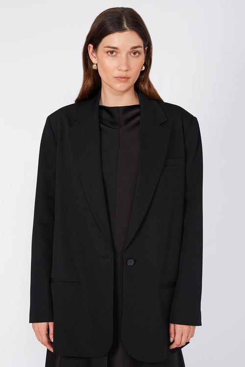 tabard blazer / black