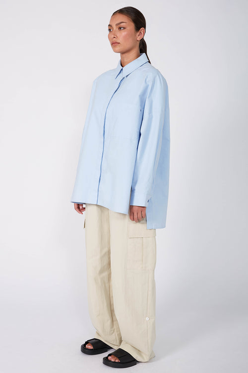 tabard shirt / oxford blue