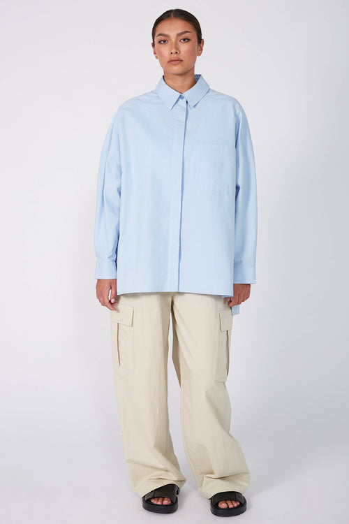 tabard shirt / oxford blue