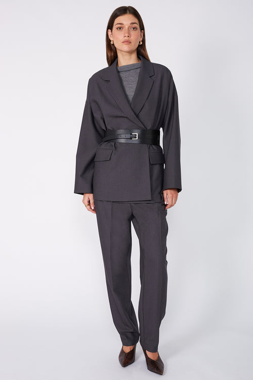 tabbed belt / black