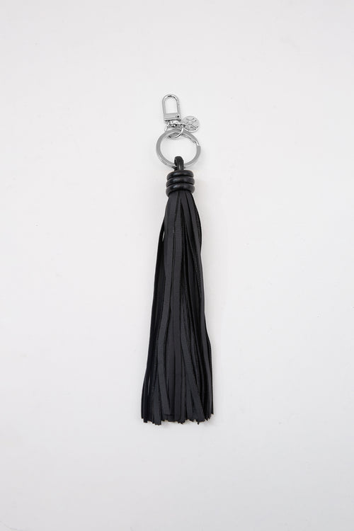 tassel keyring / black|silver