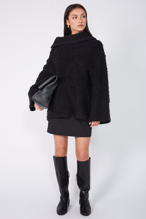tempo mini skirt / black