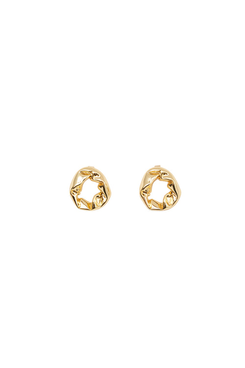 textured earring / gold