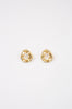 textured earring / gold