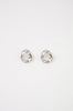 textured earring / silver