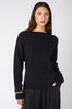 tie sweater / black