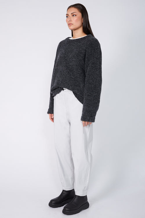tipping pant / silver