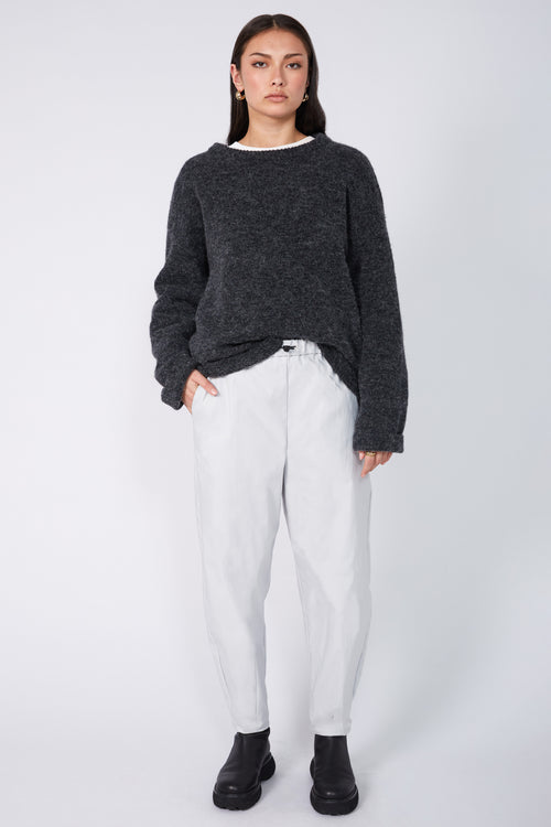 tipping pant / silver