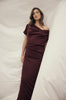 torrent maxi dress / dark sangria red