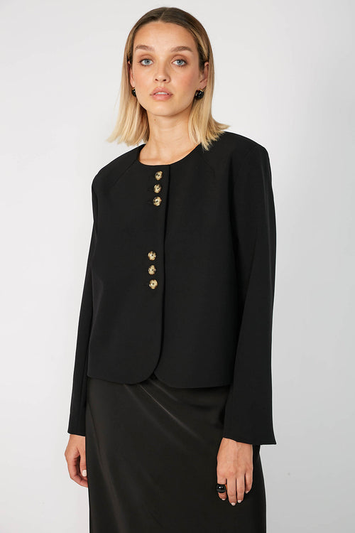 trace jacket / black