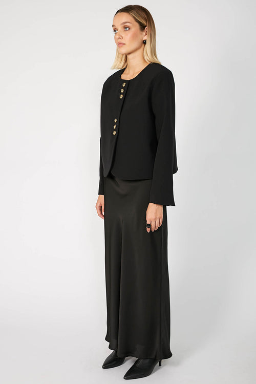 trace jacket / black