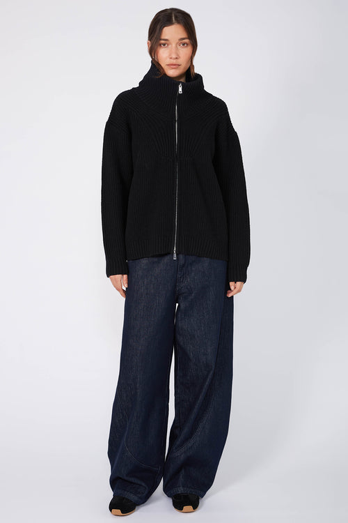 tracking cardi / black