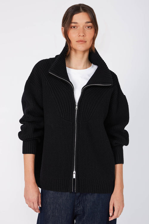 tracking cardi / black