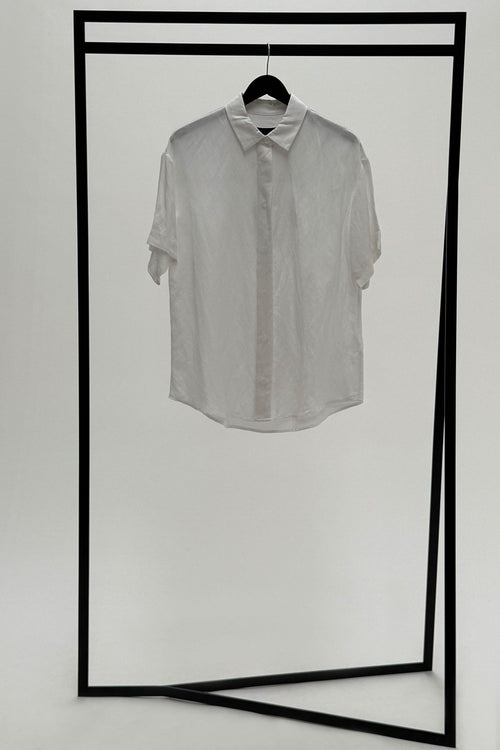 trooped shirt / white linen
