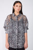 untold oversize shirt / silver wilderness print