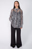untold oversize shirt / silver wilderness print
